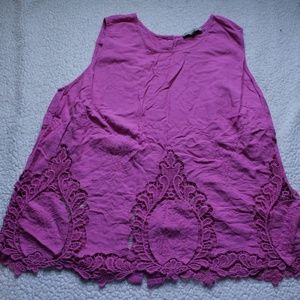 Rose & Thyme Pink Tank Top 1X